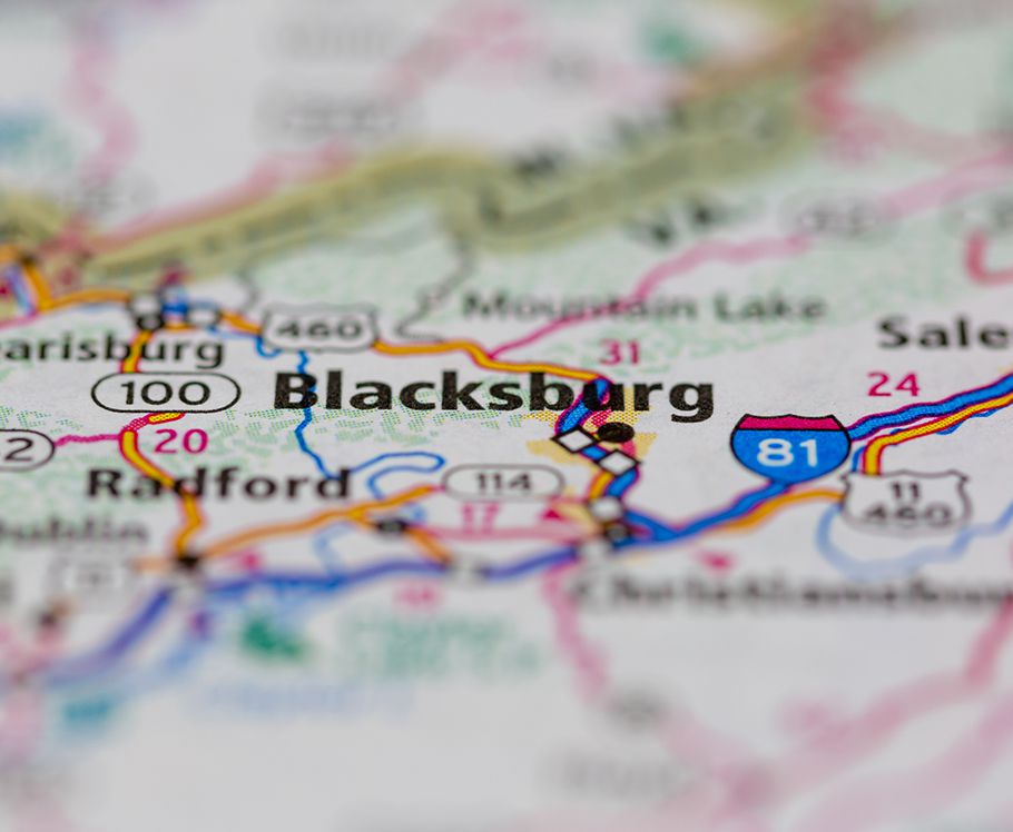 blacksburg map