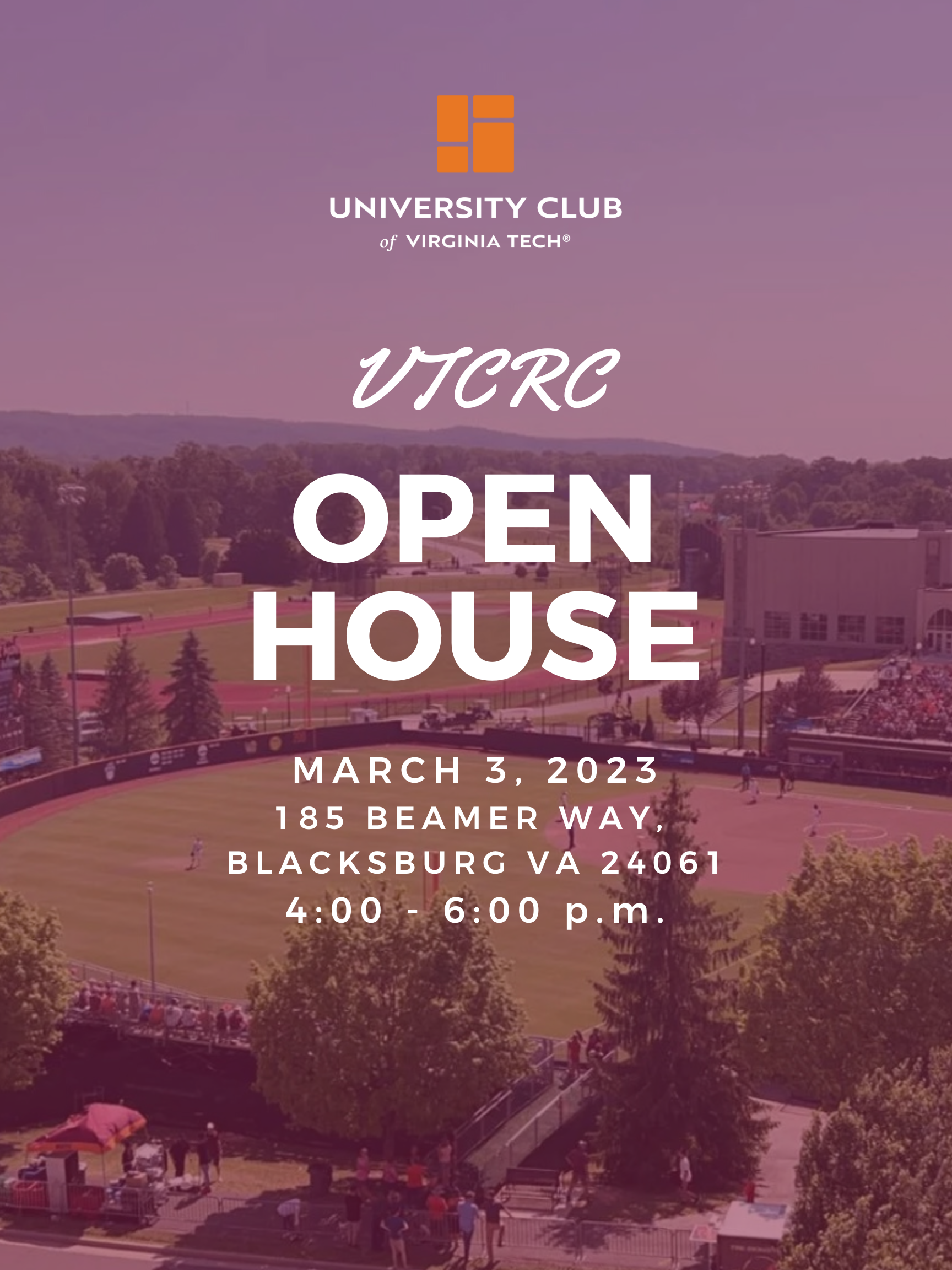 University Club VTCRC Open House